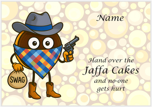 The Jaffa cake Bandit - Personalised