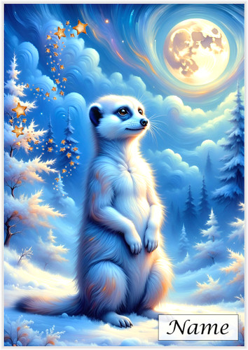 Meerkat Blue Moon Christmas - Personalised