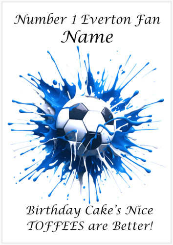 Everton Football Fan - Personalised