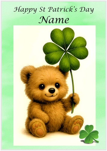 St Patrick's Day Bear - Personalised