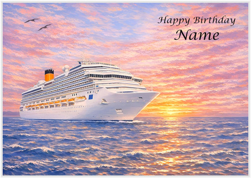 Cruise Under Sunset Skies - Personalised
