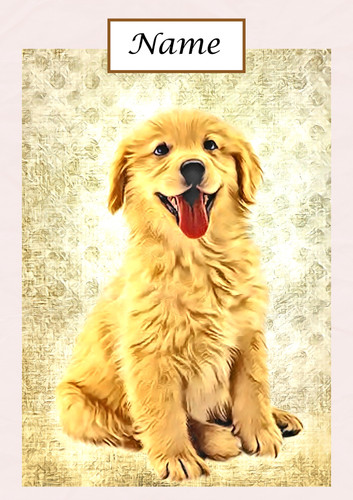 Golden Retriever Puppy - Personalised