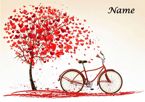 Heart Tree Bicycle - Personalised