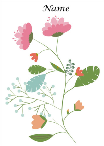 Simple Floral - Personalised