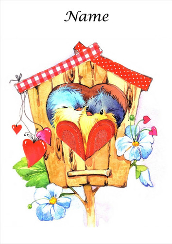 Blue Tits New Home - Personalised