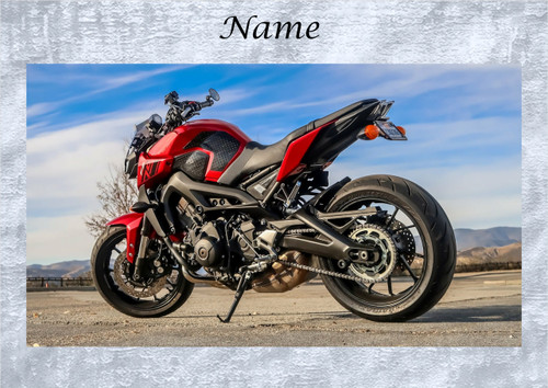 Red Motorbike - Personalised