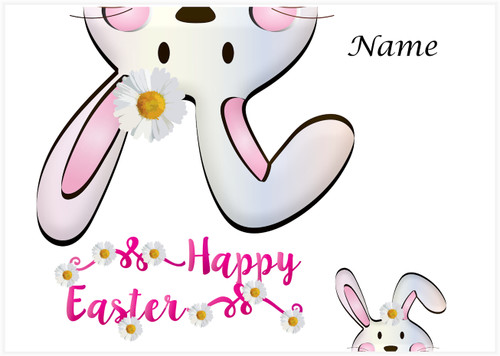Upside Down Easter Bunny - Personalised Example