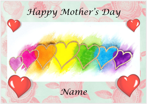 Mother's Day Hearts  - Personalised