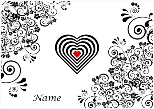 Heart Flourish - Personalised