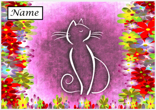 Purple Cat - Personalised