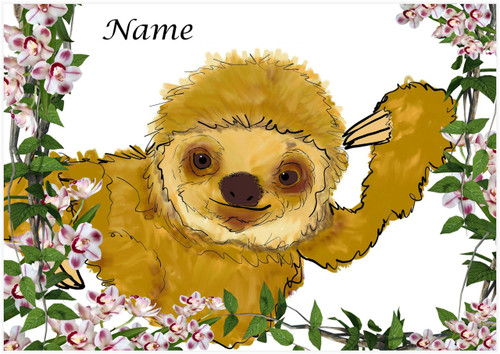 Rainforest Sloth - Personalised