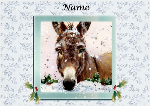 Christmas Snow Donkey - Personalised