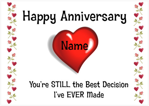 Best Decision Anniversary - Personalised