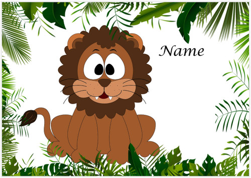 Happy Jungle Lion - Personalised