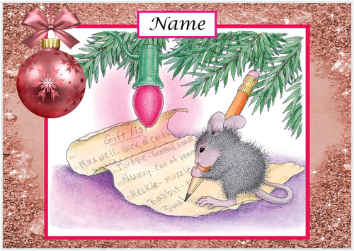 Letter to Santa Mouse - Personalised