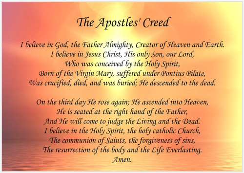 The Apostles' Creed - Ocean - Personalised