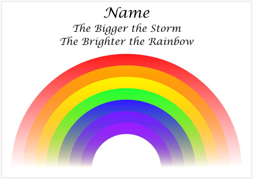 Storm Rainbow Simple - Personalised