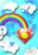 Sunny Rainbow Heart - Personalised Example