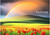 Rainbow over Poppies Watercolour - Personalised Example