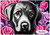 Black Labrador Retriever in Roses - Personalised