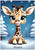 Cute Christmas Giraffe - Personalised