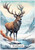 Mountain Stag Christmas - Personalised Example