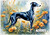 Greyhound Standing in the Summer Meadow - Personalised Example