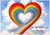 Rainbow Sky Heart Valentine - Personalised