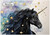 Black Unicorn and Stars - Personalised Example