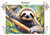 Jungle Blossom Sloth - Personalised