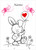 Simple Heart Bunny - Personalised
