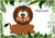 Happy Jungle Lion - Personalised Example