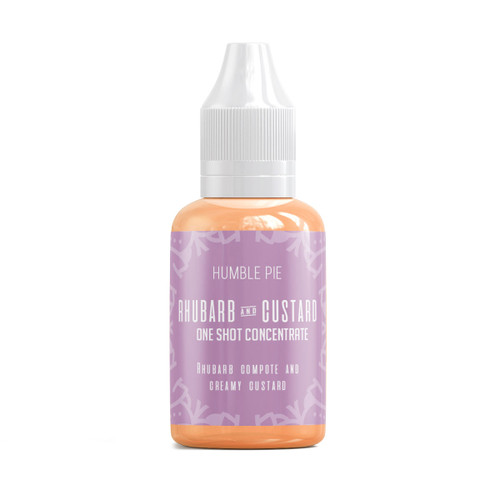 Humble Pie Rhubarb & Custard 30ml One-Shot Flavour Concentrate Bottle View