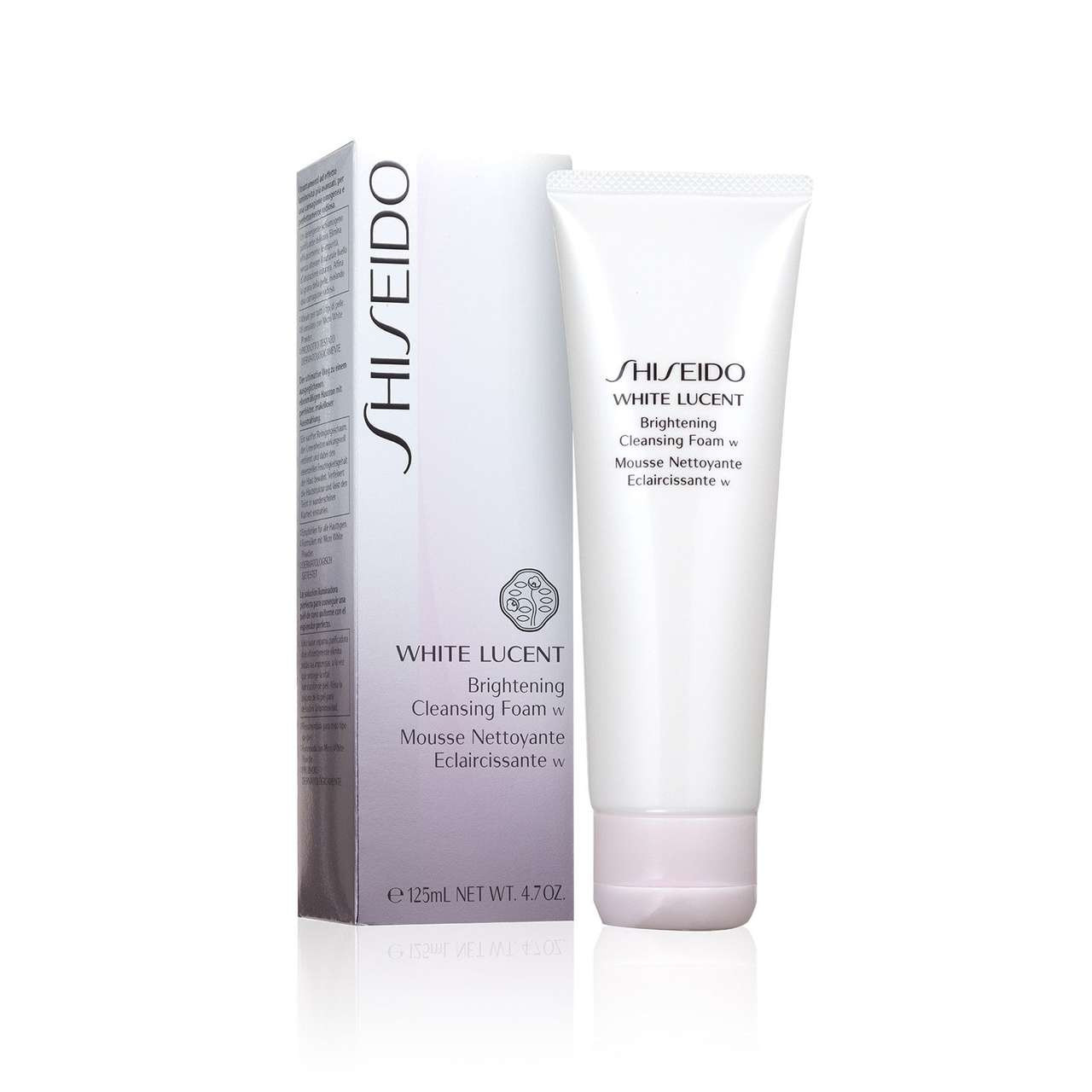 white lucent cleansing foam