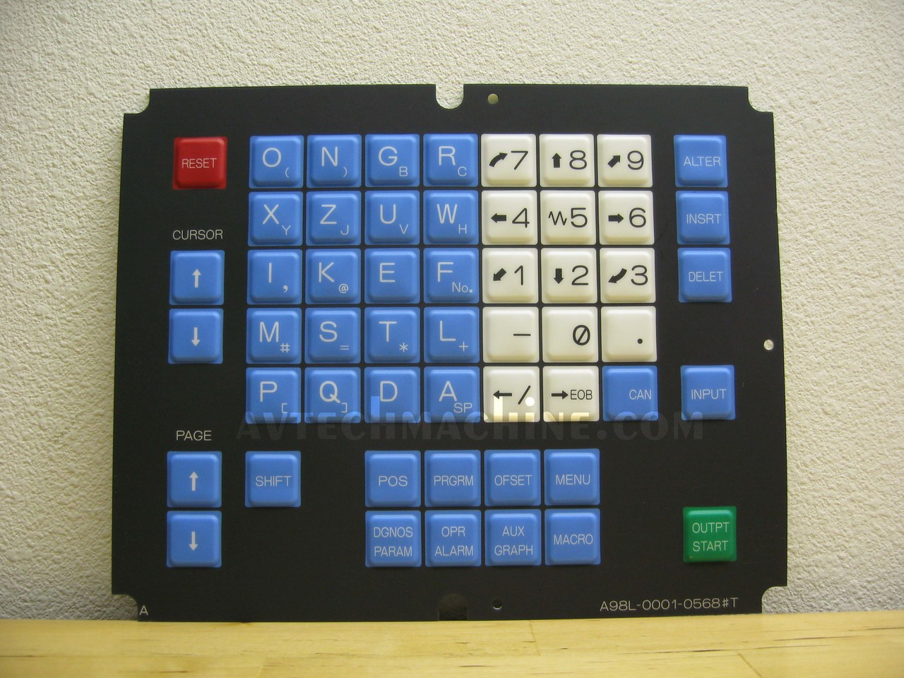 A98L-0001-0568#T Fanuc Membrane Keysheet Keypad