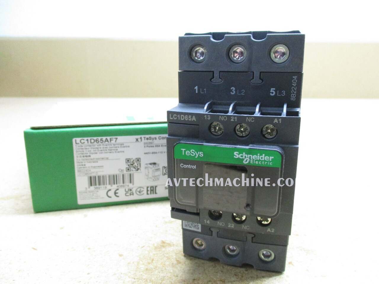 Contacteur Schneider LC1D65AG7 - 65A, 3 Pôles, Bobine 120V AC, Montage Rail DIN, Marque NOFUEL