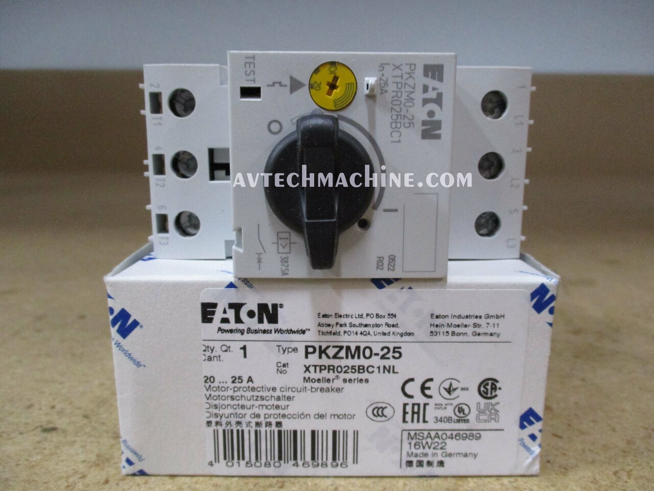 PKZMO-25 Eaton Moeller Motor Protective Circuit Breaker 20 - 25A