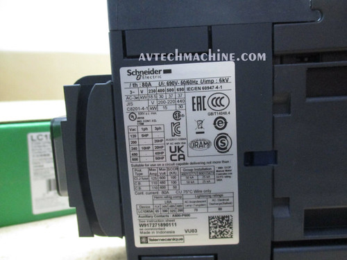Schneider Electric LC1-D65AM7C AC Contactor - 220V Q7C 380V - Brand New In Box-965838
