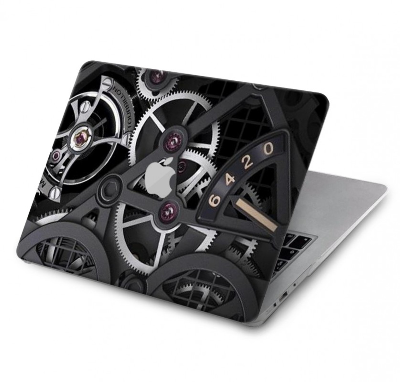 S3176 時計の中 Inside Watch Black MacBook Pro 15″ - A1707, A1990 ケース・カバー