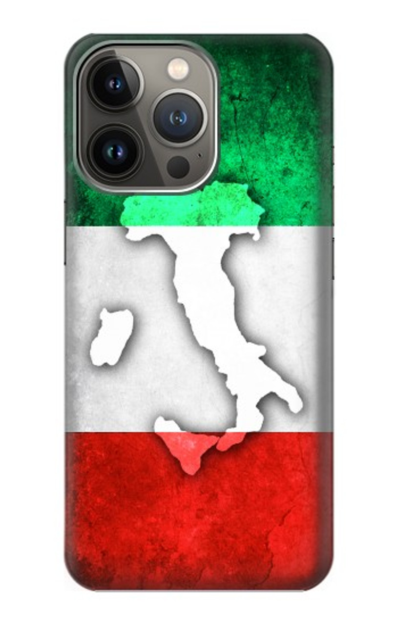 S2338 イタリアの国旗 Italy Flag Iphone 14 Pro バックケース フリップケース カバー