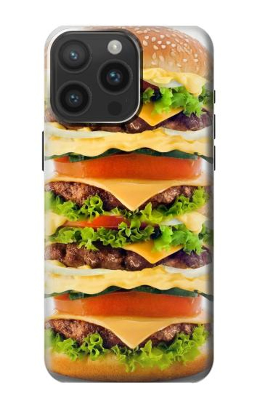 S0790 ハンバーガー Hamburger iPhone 15 Pro Max バックケース