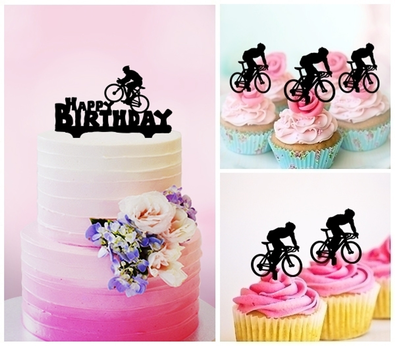 TC0238 お誕生日おめでとう自転車 Happy Birthday Bicycle アクリル製