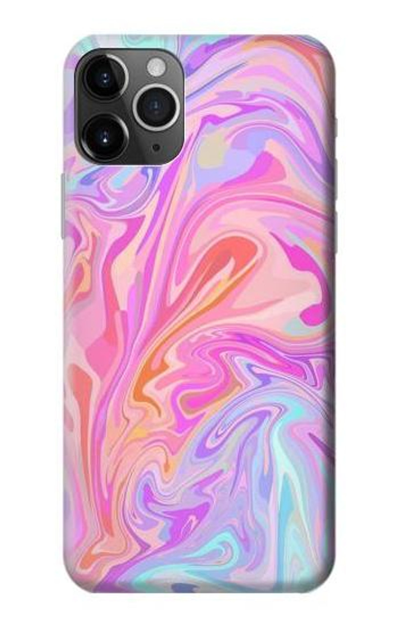 S3444 デジタルアートカラフルな液体 Digital Art Colorful Liquid Iphone 11 Pro バックケース フリップ