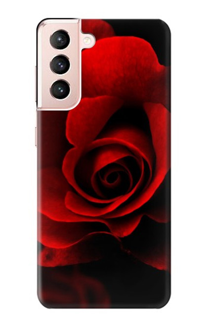 S2898 赤いバラ Red Rose Samsung Galaxy S21 5G バックケース、フリップケース・カバー