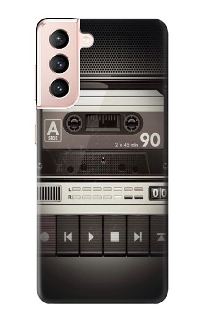 S3501 ビンテージカセットプレーヤー Vintage Cassette Player Samsung Galaxy S21 5G バックケース、フリップケース・カバー