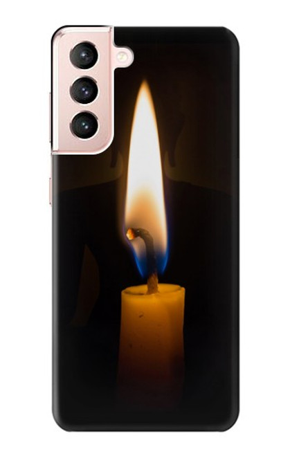 S3530 仏 Buddha Candle Burning Samsung Galaxy S21 5G バックケース、フリップケース・カバー