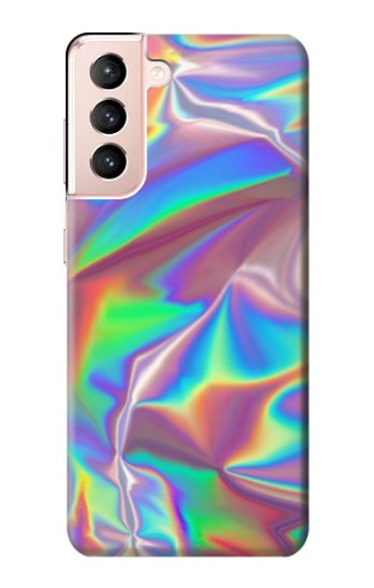 S3597 ホログラフィック写真印刷 Holographic Photo Printed Samsung Galaxy S21 5G バックケース、フリップケース・カバー