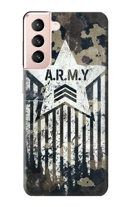 S3666 陸軍迷彩迷彩 Army Camo Camouflage Samsung Galaxy S21 5G バックケース、フリップケース・カバー