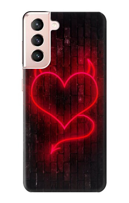 S3682 デビルハート Devil Heart Samsung Galaxy S21 5G バックケース、フリップケース・カバー