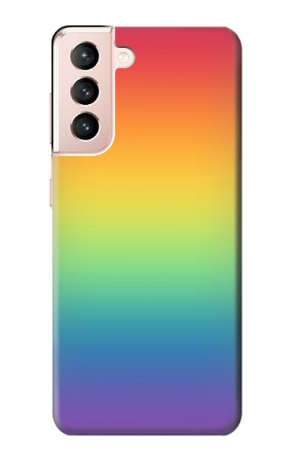 S3698 LGBTグラデーションプライドフラグ LGBT Gradient Pride Flag Samsung Galaxy S21 5G バックケース、フリップケース・カバー